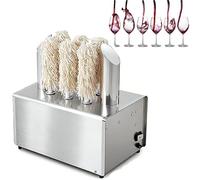 Essiccatore elettrico automatico per bicchieri di vino, macchina lucidatrice per uso commerciale, asciugatura professionale ad aria calda con 8 testine per bar, ristoranti, hotel e cantine