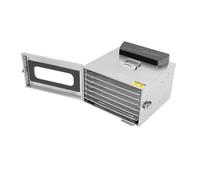 Essiccatore in acciaio inox a 6 piani con 6 vassoi in acciaio inox LCD 24H, funzione timer per carne, frutta, verdura, erbe aromatiche