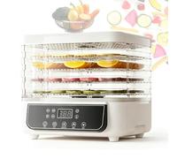 Essiccatore Per Alimenti Smart Touch, Liofilizzatore A 6 Vassoi Per Uso Domestico Con Controllo Della Temperatura Regolabile E Timer Di 48 Ore Per Alimenti, Carne Essiccata, Frutta Ed Erbe