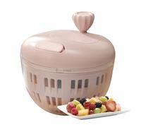 Essiccatore Per Lattuga - Lavaggio Verdure da 800ML - Ciotola Lavaggio con Colabrodo Base Antiscivolo per Frutta, Attrezzo da Cucina per Picnic e Campeggio