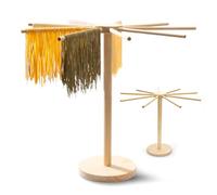 Essiccatore per Pasta-Pieghevole Supporto per Spaghetti Essiccatore Pasta Noodle Fresca in Legno,con 9 Bracci Rimovibili,per Asciugare 4.5kg Pasta Spaghetti per Cucina,Casa e Amante della Pasta