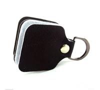 Essiccatore per pesca a mosca, in pelle e cotone, per assorbire l'umidità, per la pulizia della mosca secca, riutilizzabile, compatto, portatile, 4,7 x 5,7 cm, per pesca pescatrice (A)