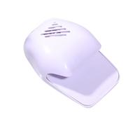 Essiccatore per unghie - Macchina per manicure | Essiccatore per unghie normale | Dispositivo portatile ABS con pulsante per unghie e , 2 batterie AA, senza luce LED, sicuro, bianco