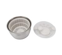 Essiccatore per Verdure, Centrifuga per Lattuga in Acciaio Inossidabile, Rotazione Manuale, Design Separato per Cucina