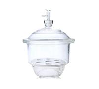 Essiccatore Sottovuoto da 120 Mm con Terra - nel Rubinetto di Arresto, Piastra in Porcellana, Attrezzatura per L'Essiccazione da Laboratorio in Vetro Trasparente