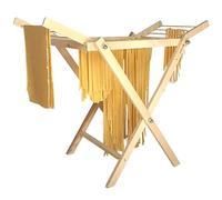 Essiccatore Stendi Pieghevole per Pasta Fresca Bagnata Fatta in Casa, Spaghetti, Tagliatelle Noodle Domestico, Essiccatore Scola Pasta in Legno, Compatto Facile da Pulire, Apri E Chiudi Pieghevole