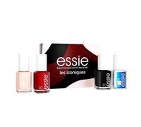 Essie - Cofanetto Les Iconiques - 3 smalti grandi formati più 1 smalto All-in-one base, rinforzante e top coat - Lunga tenuta e alta lucentezza - Colore intenso - 4 x 13,5 ml