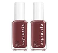 Essie Expressie Smalto per Unghie ad Asciugatura Rapida 3in1 Base Colore Top Coat Rosso 230 Scoot Scoot con Pennellino Angolato per Risultato Preciso ed Omogeneo - 2 Cosmetici