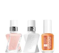 essie Gel Couture Nude Nail Polish Top Coat and Apricot Cuticle Oil Care Bundle