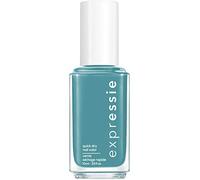 Essie Smalto ad asciugatura rapida "expressie", n. 335 up up & away message, blu, formula vegana, 10 ml