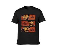 EssiSh The Good The Bad And Ugly Male Il Buono Brutto Cattivo Black T-Shirt Printed Tee Graphic Top for Men Shirt L