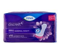 ASSORBENTE TENA DISCREET NORMAL NIGHT 10 PEZZI