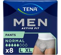 Tena Mutandine assorbenti uomo Active Fit Grev Taglia L/XL 8 pezzi