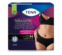 Essity PANNOLONE A MUTANDINA ASSORBENTE TENA SILHOUETTE NOIR M VITA BASSA 12 PEZZI
