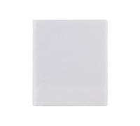 Essix Copripiumino Matrimoniale in raso di cotone, tinta unita, colore: bianco, Raso di cotone, bianco, 240 x 220 cm