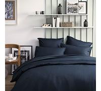 Essix Copripiumino tinta unita in raso di cotone, Grand Hotel, 260 x 240 cm, blu navy