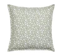 ESSIX, Federa stampata in percalle di cotone, arabesco, 65 x 65 cm, verde chiaro