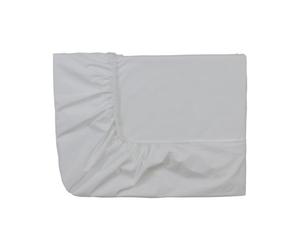 Essix Home Collection Drap housse Percalle Perle Grey - 140X190 - Lenzuolo, Grigio