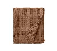 ESSIX Plaid a nido d'ape Jacquard in Cotone, Yogi, Mandorla, 130 x 170 cm