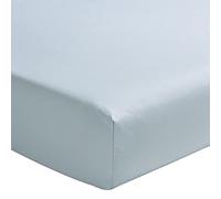 ESSIX Royal Line Lenzuolo Doppio, Percalle di Cotone, Blu Ghiaccio, 2 x 80 x 200 cm