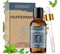 ESSNAT Olio di menta piperita 30 ml - Olio essenziale 100% naturale, Mentha piperita, adatto per diffusori di aromi, ideale per aromaterapia, casa e DIY