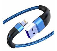 Essri Ladekabel 2 M compatibile con i-Phone 14 13 12 11 Pro,Lightning Kabel [MFi-Zertifiziert] Nylon Schnellladekabel für Phone 14/13/12/11 Pro Max/Mini/XR XS X, USB A to L Phone Charger Cable