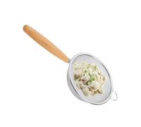 Essue A Maglia Sottile - Spacciatori Da Cucina Setaccio Setaccio | Cappello Da Setaccio Da Colonia Da Cucina, 304 Colini Alimentari In Acciaio Inossidabile, Filtro A Maglia Con Manico In Legno Per Th