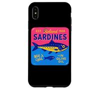 Est Roland 1934 Sardine Olio di Oliva Cattura Selvatica Custodia per iPhone XS Max
