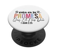Esta es la promesa que él nos dio: la vida eterna. PopSockets PopGrip Adesivo