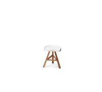 Established & Sons Heidi Dining Chair H50 Bianco Lucido/frassino