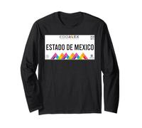 Estado de México State License Plate Mexicans Edomex Mexico Maglia a Manica