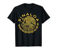 Estado De Sinaloa Mexico Escudo Mexicano Maglietta