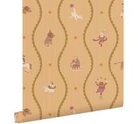 ESTAhome carta da parati circo giallo e viola 50 x 900 cm