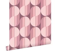 ESTAhome carta da parati ornamento rétro viola 50 x 900 cm