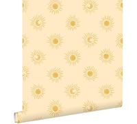 ESTAhome carta da parati piccoli soli giallo 50 x 900 cm