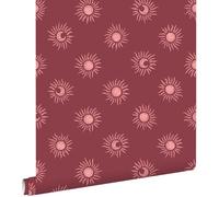 ESTAhome carta da parati piccoli soli rosso scuro 50 x 900 cm