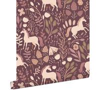 ESTAhome carta da parati unicorni viola 50 x 900 cm