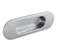 ESTAMP Maniglia Zalya larghezza 151 mm - Maniglia per porta scorrevole - Maniglia a conchiglia per ingresso - zinco pressofuso cromato lucido