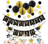 Estandarte Graduación 2026 Kit Decoraciones Con Estrellas Y Bolas De Papel Banner Universitaria Secundaria Diploma Para Aula Casa Puerta Techo Esterno Interno