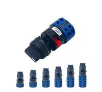 ESTAOUAK 1pcs LW26-20S Single Hole Mounting Size 22mm Rotary Cam Switch 20A Changeover Main Selector YMW26(2P-102)