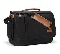 ESTARER Borsa a tracolla da uomo piccola da 9,7 pollici, borsa da uomo da appendere per scuola, viaggio, Nero , 15-15,6 Zoll, Vintage