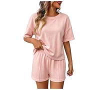 Estate 2 pezzi breve set per le donne casual manica corta t-shirt e
