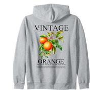 Estate botanica di Cottagecore del fiore d'arancia della frutta dell'annata Felpa con Cappuccio