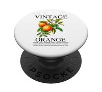Estate botanica di Cottagecore del fiore d'arancia della frutta dell'annata PopSockets PopGrip Adesivo