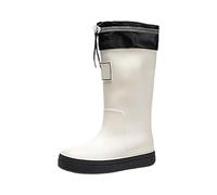 Estate Brasile Scarpe da pioggia casual da donna, stivaletti al polpaccio, scarpe da esterno da donna, taglia 8, bianco, 40 EU
