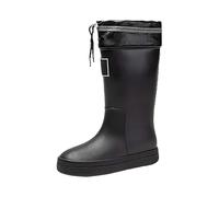 Estate Brasile Scarpe da pioggia casual da donna, stivaletti al polpaccio, scarpe da esterno da donna, taglia 8, Le Noir, 40 EU