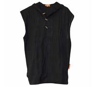 Estate Camicia di Cotone Yoga Tank Top per Uomo senza Maniche con Cappuccio