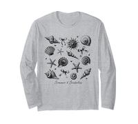 Estate & Conchiglie Costiera Spiaggia Stella Marina Conchiglie Fiocchi Cuori Maglia a Manica