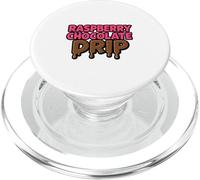 Estate divertente per amanti del gelato a goccia con gocce di cioccolato lampone PopSockets PopGrip per MagSafe