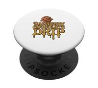 Estate divertente per amanti del gelato a goccia con gocce di cioccolato lampone PopSockets PopGrip Adesivo